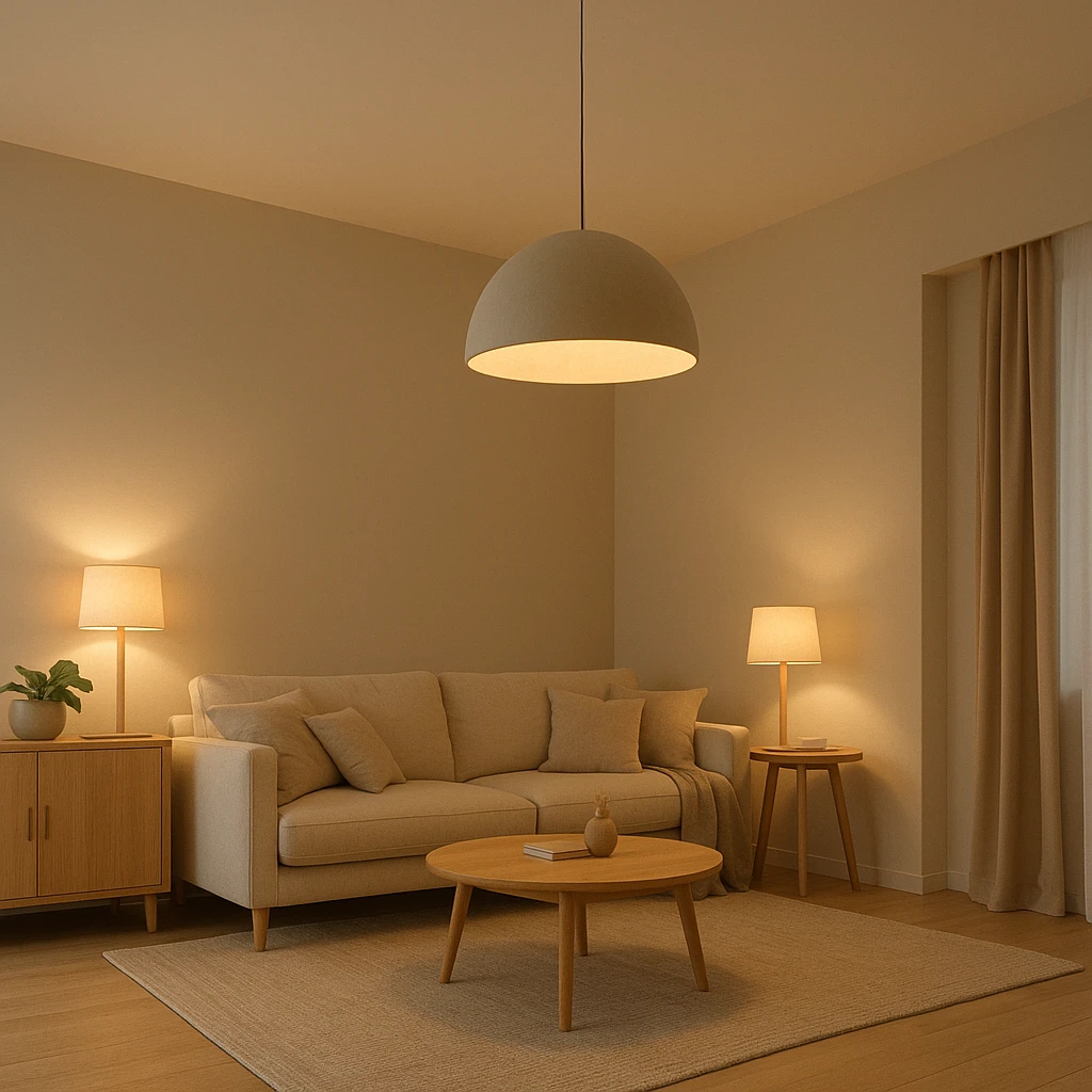 kleurtemperatuur kamer woonkamer warm licht